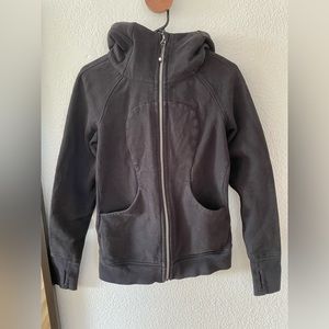 Black Lululemon scuba hoodie